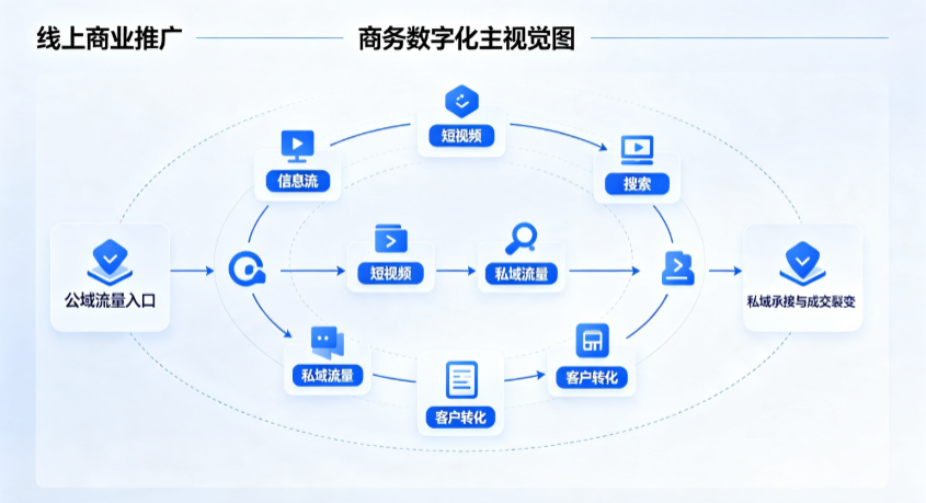 平潭县线上商业推广怎么做？全域流量闭环搭建与低成本转化实战指南